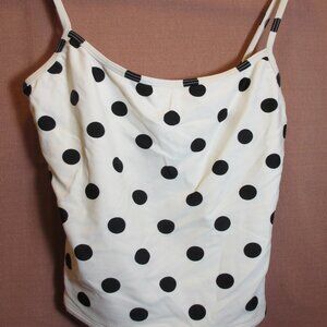 Blk/White Anne Cole Tankini Top - sz 10